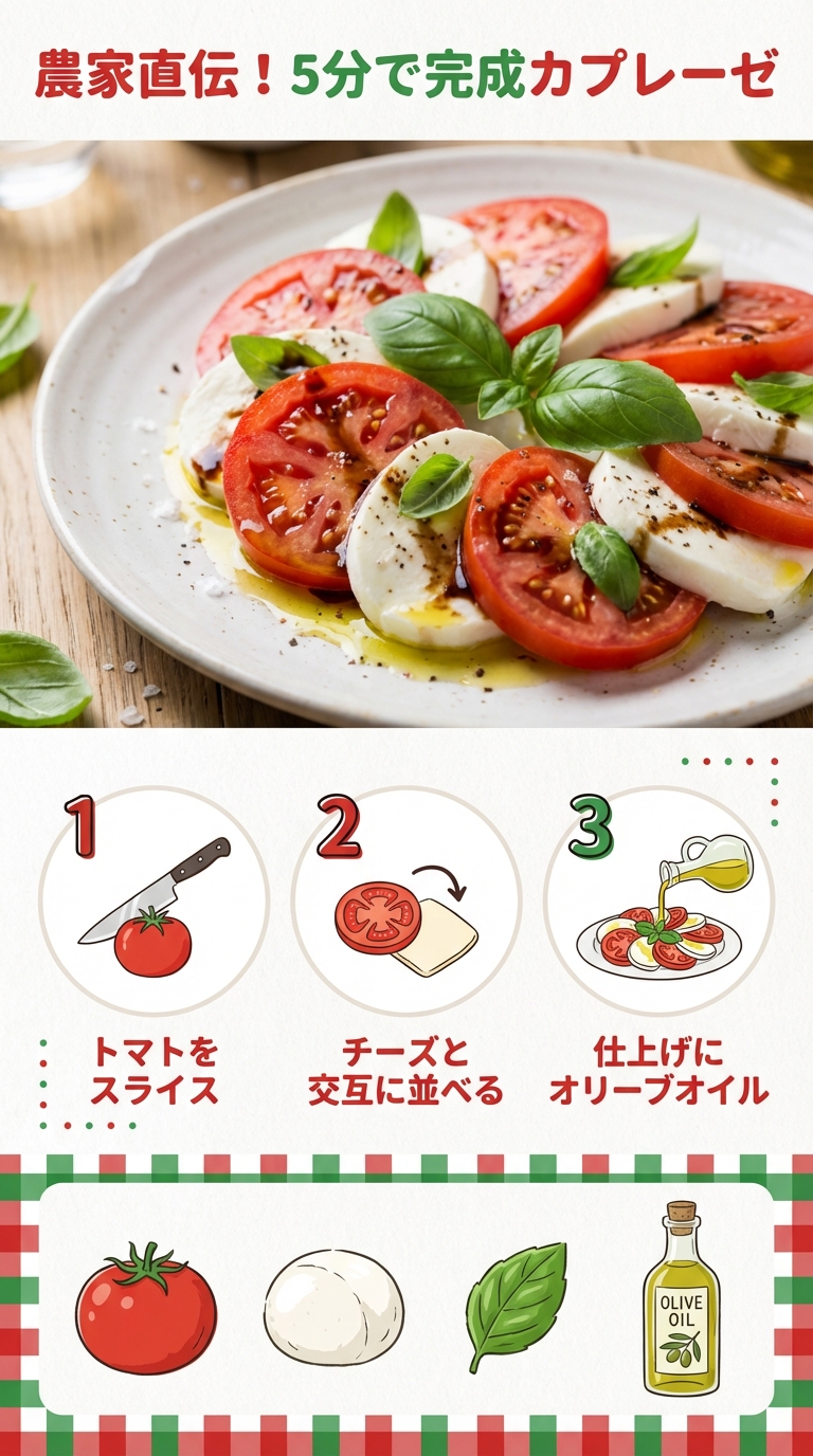 トマト料理レシピの出力例