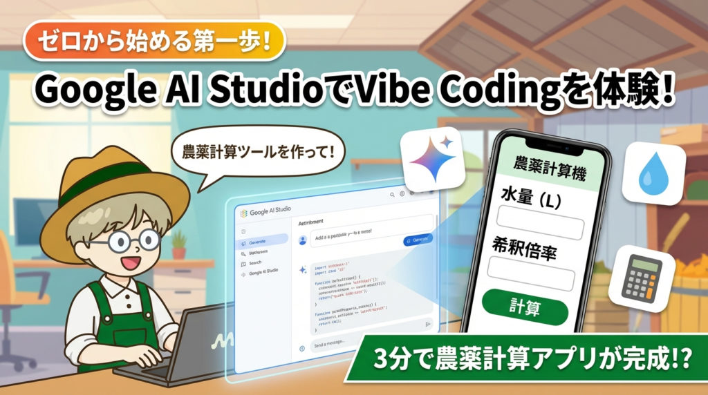🔰 知識ゼロからの第一歩！Google AI StudioでVibe Codingを体験しよう