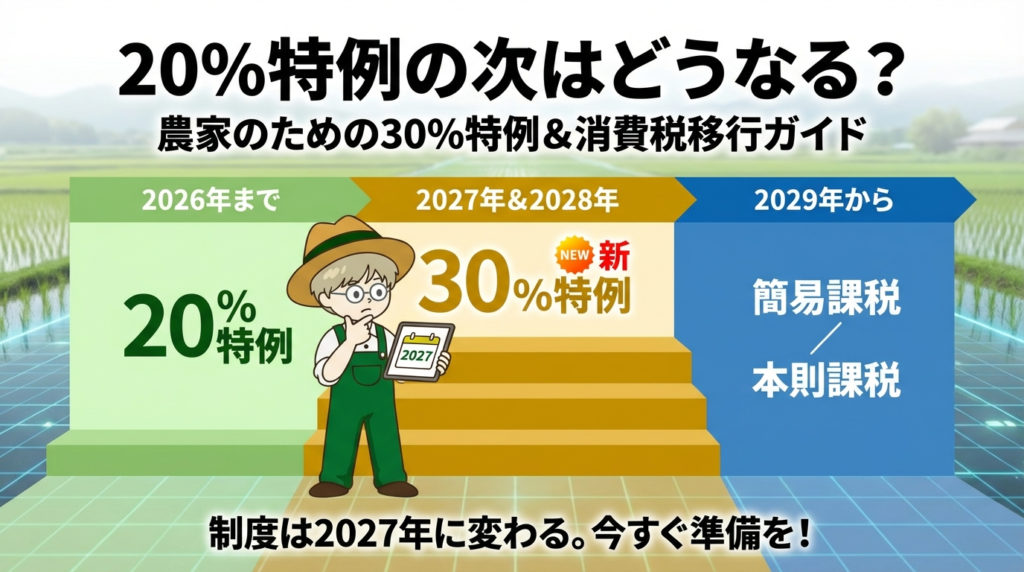 2割特例の次はどうなる？ 農家のための「3割特例」＆消費税 移行ガイド