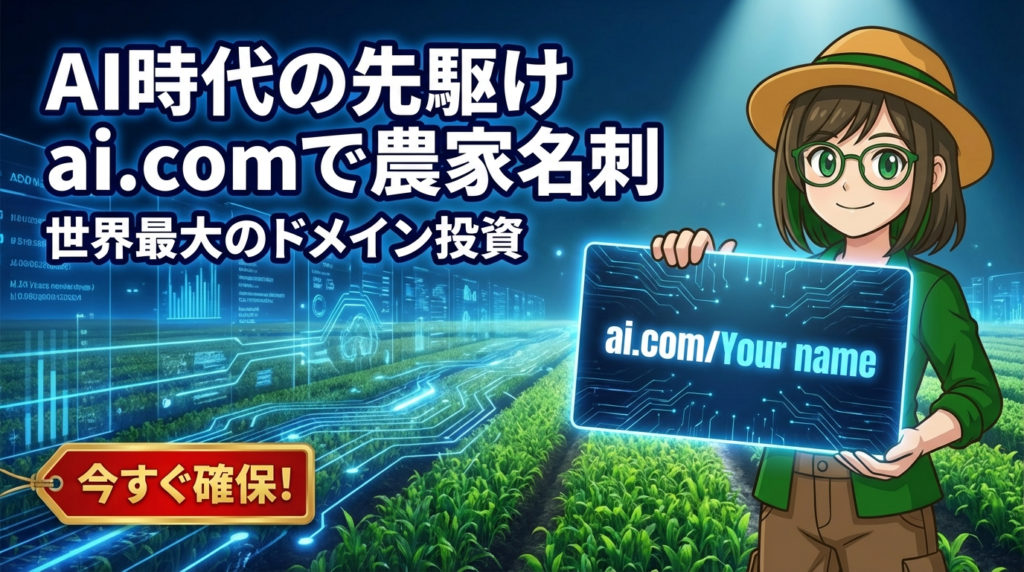 ai.comで”AI時代の農家名刺”を先取りする方法