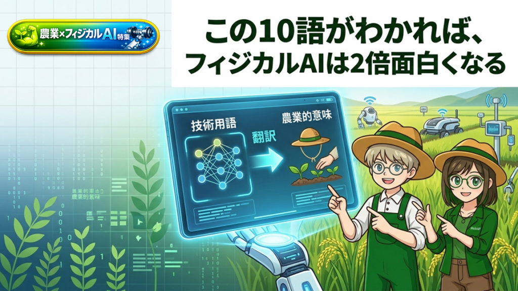 【第2弾】この10語が分かればフィジカルAIが2倍おもしろくなる！