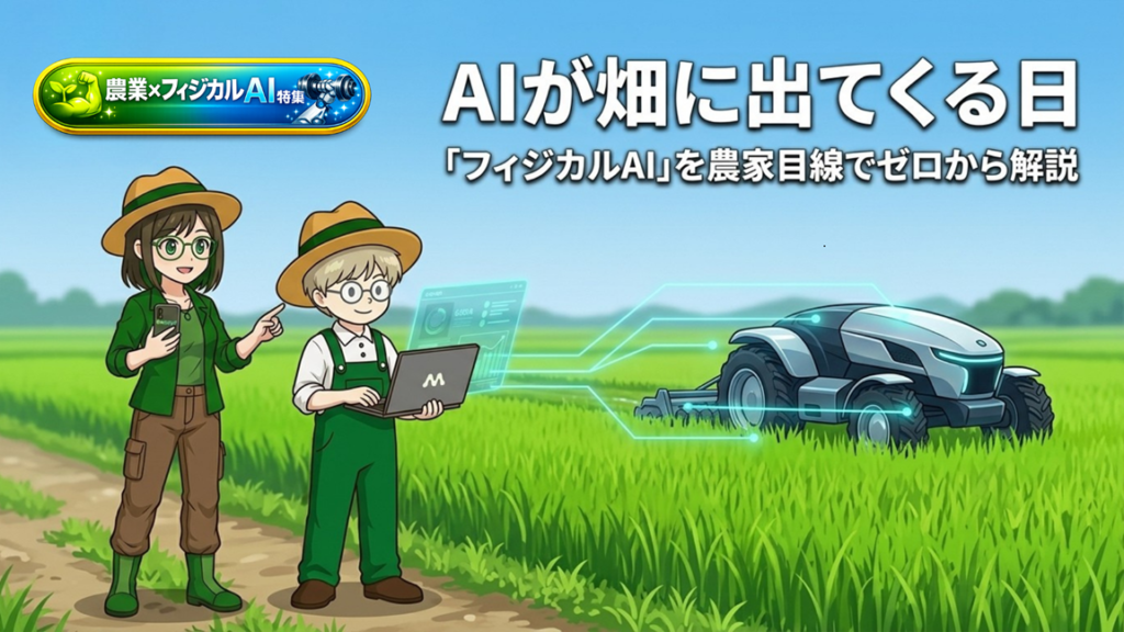 【第1弾】AIが畑に出てくる日 ！？  「フィジカルAI」を農家目線でゼロから解説